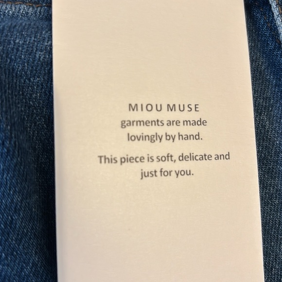 Miou Muse Denim Jumpsuit - Picture 14 of 14